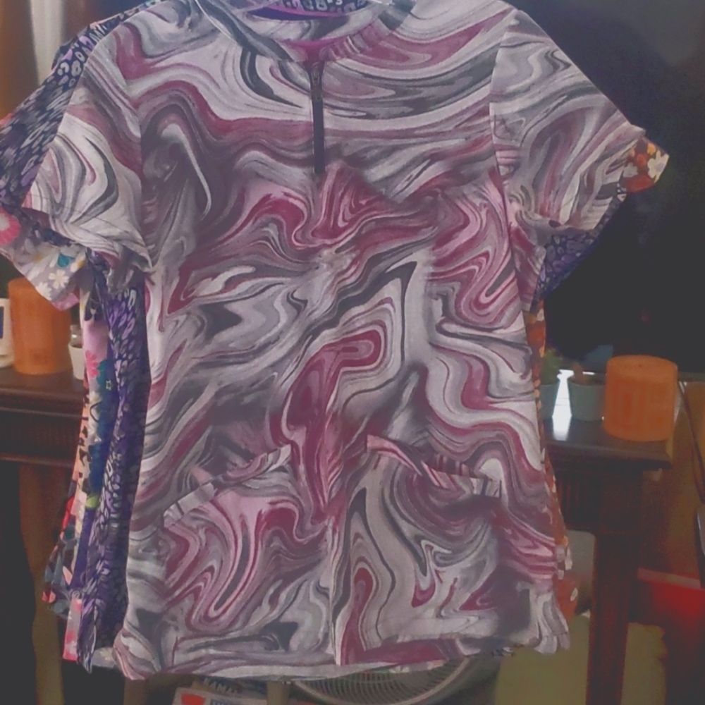 Printed Scrubs Tops